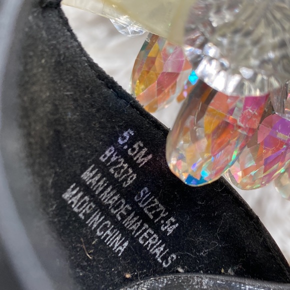 Suzzy Black jewel heels sandals, Size 5.5 - Picture 12 of 12